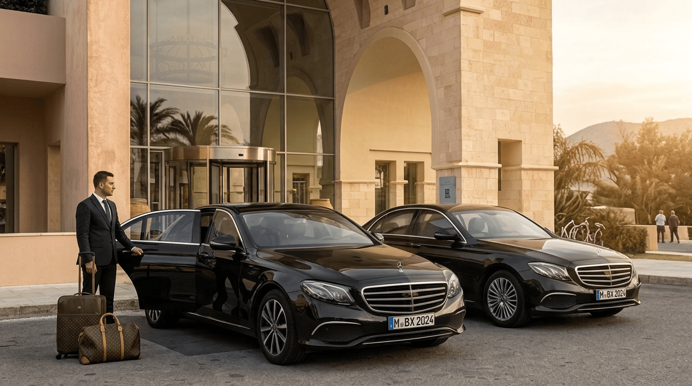 Service de transfert VIP voiture de luxe Crete